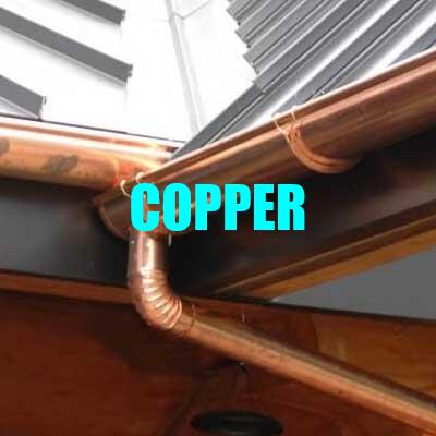 Copper Seamless Gutters in Greenville SC