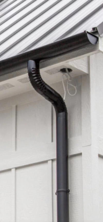 Hidden Hanger for Halfround Gutters & Downspouts